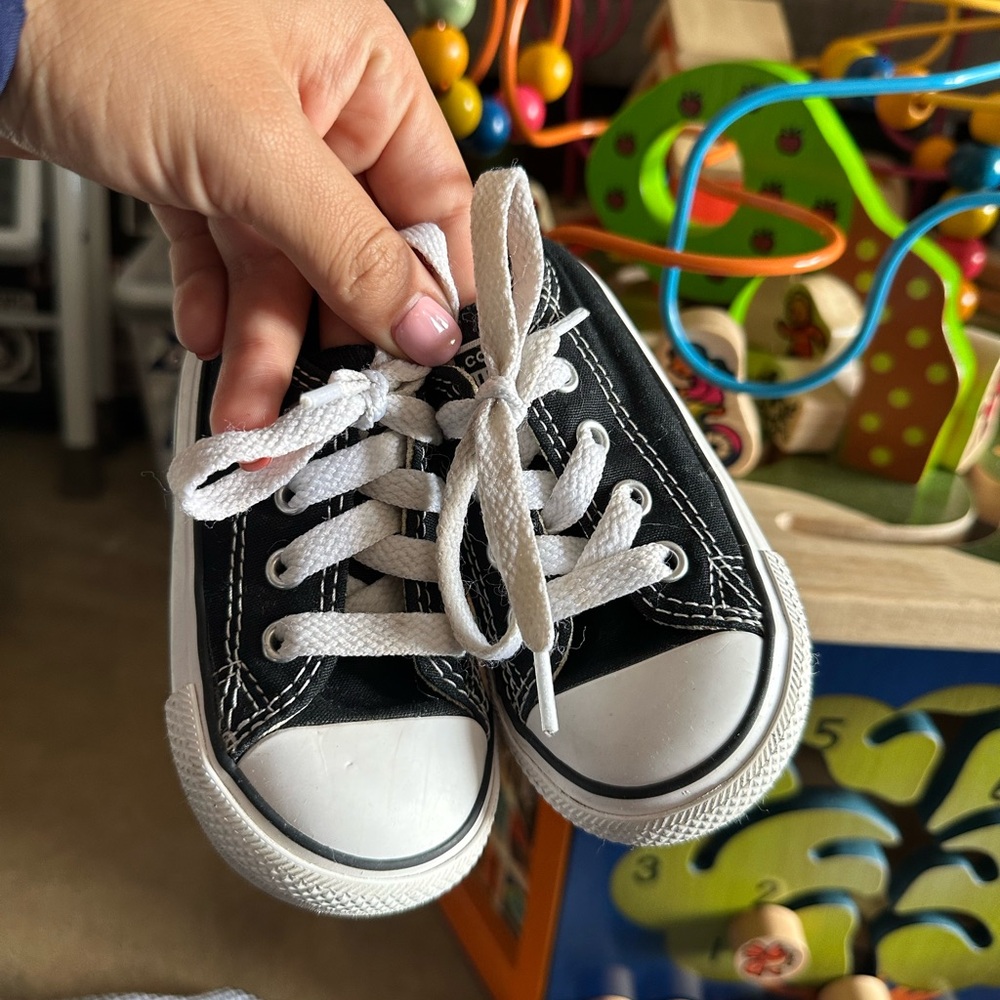 Converse Black and White Kids Sneakers